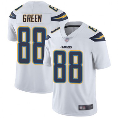 Los Angeles Chargers NFL Football Virgil Green White Jersey Men Limited 88 Road Vapor Untouchable